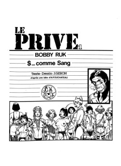 [Jacques Géron] textsLe Privé - $... Comme Sang [French] page 2