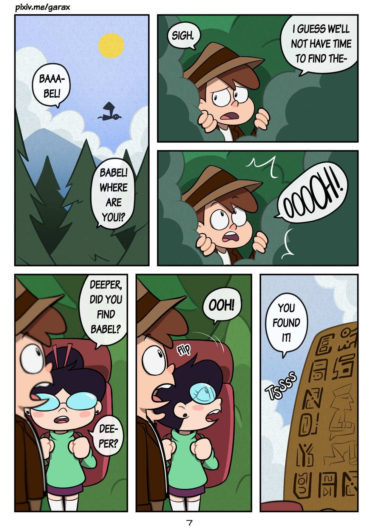 Spring falls gravity falls comic