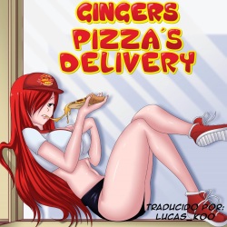 Pizza delivery service by Erza Scarlet and Rias Gremory