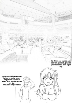 Asuna y Klein van a comprar una cama.