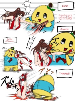 [H@ruki] Mai Shiranui vs Funassyi (King of Fighters) [English] page 2