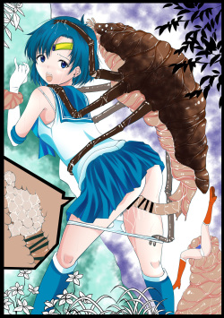 【宵星ヒカリ】【セーラーマーキュリー】淫蟲に卵を植え付けられ淫獣に丸呑みされる page 6