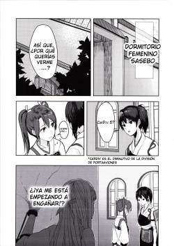 (Yuri Only) [Ustilago Nuda (Nuda)] Kouun no Megami ga Tsuiteiru - 我可是有女神跟著的呢 | I Have a Goddess with Me (Kantai Collection -KanColle-) (Spanish) [kalock] page 2