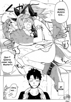 (Bokura no Grand Order) [Katamimi Headphone (Ariyoshi Gen)] Neta Neko ni Sawaru Bekarazu. (Fate/Grand Order) [Spanish] page 2