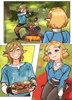 Zelda and Link Summer Vibes