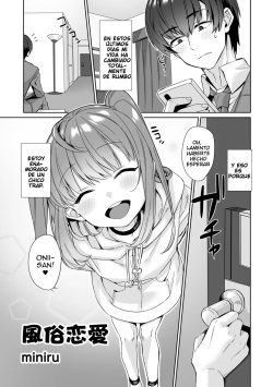 [miniru] Fuuzoku Renai (Otokonoko Fuuzoku de Onnanoko Mitai ni Ikasarechau Anthology 2 uragaeshi) [Spanish] [Traps, Netorare, etc] [Digital] page 1