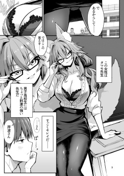 (C100) [Yamitsuki Honpo (Wise Speak)] Bijin Jokyoushi Tamamo-chan (Fate/Extra) [Sample] page 2