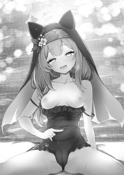 [fluid liquid (Nukui Ajishio)] Mari to Poolside de Amaetari Amayakashitari (Blue Archive) [Digital] page 3