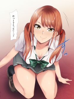 [BLACK SMILE (kaiga, kiten)] Namaiki Gyaru JK Oshioki Rape page 8