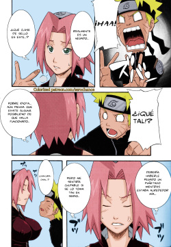 (C75) [Karakishi Youhei-dan Shinga (Sahara Wataru)] Saboten (Naruto) [Spanish] [ViMoT] [Colorized] page 4