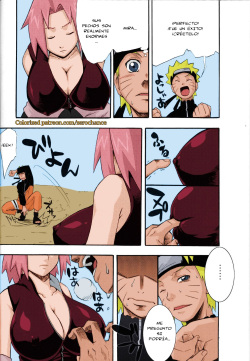(C75) [Karakishi Youhei-dan Shinga (Sahara Wataru)] Saboten (Naruto) [Spanish] [ViMoT] [Colorized] page 5