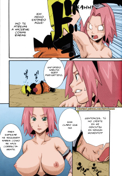 (C75) [Karakishi Youhei-dan Shinga (Sahara Wataru)] Saboten (Naruto) [Spanish] [ViMoT] [Colorized] page 8