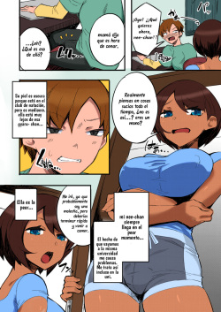 [Mocco] Hatsu Fuuzoku wa Aitsu to Battery ~Kyousei Skinship de Fukamari Sugiru Kankei~ (COMIC Grape Vol. 85) [Spanish] [Nisor] [Colorized] page 2