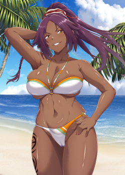 [Ao Banana] Yoruichi-san Tekoki &amp; Kijoui Nama Nakadashi Sakusei (Bleach) page 2