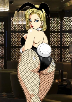 Dragon Ball - [Liveis Watanabe] Kanpai to Android 18 and Bulma in bunny costume page 5